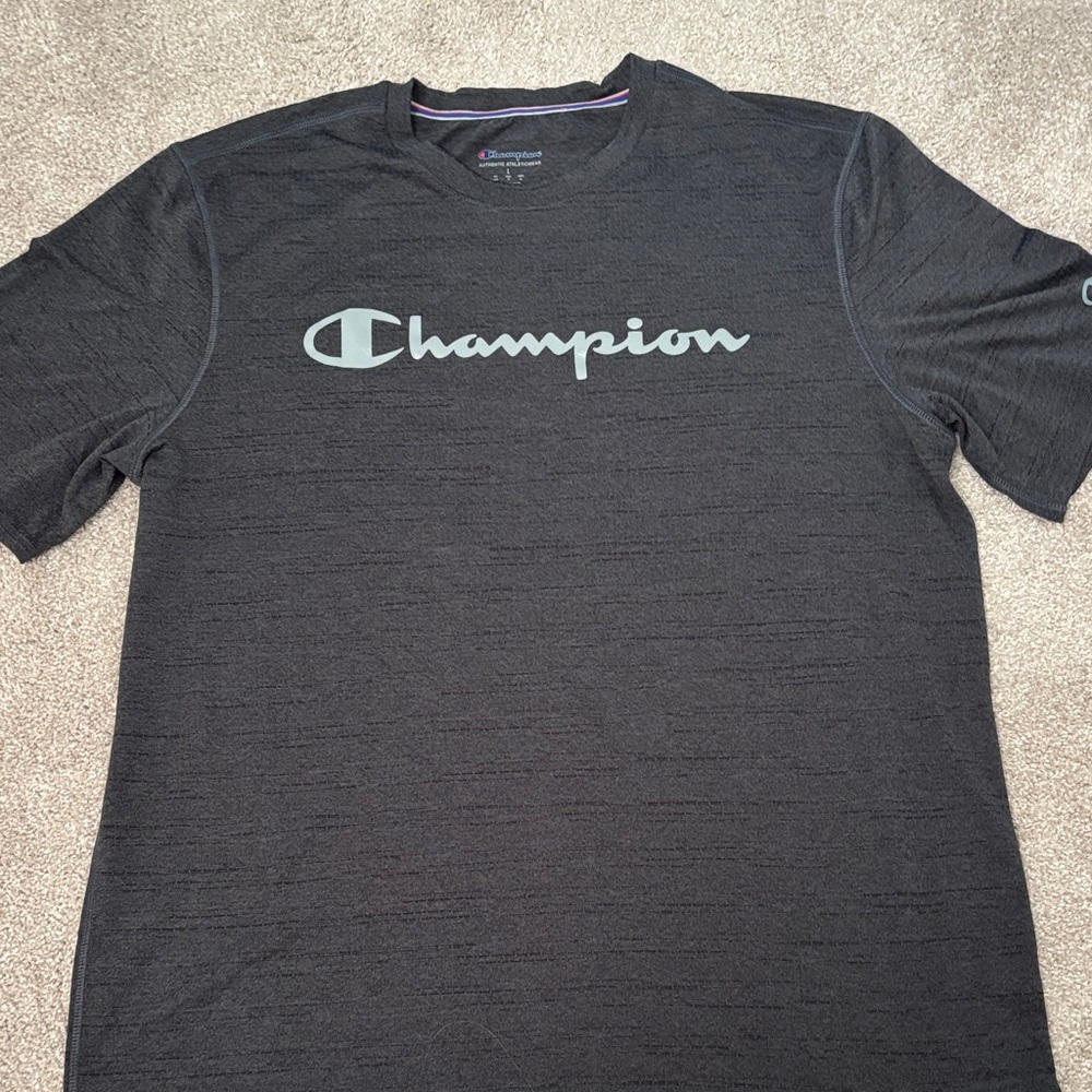Champion Men's Charcoal Gray Short Sleeve Tee